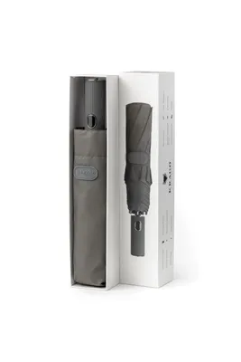 Productafbeelding van Dames- en heren paraplu KRAGO, volledig automatisch, model COLUMN, kleur grijs