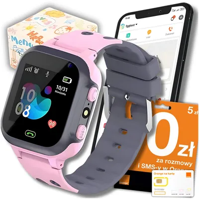 Zdjęcie produktu dla Smartwatch Dla Dzieci Zegarek Dziecięcy Lokalizator Lbs + Karta Sim Gratis