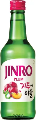 Produktbild von JINRO Soju, Flavoured Jinro Plum, Koreanisches alkoholisches Getränk mit Pflaumengeschmack, 13% vol, 1 x 350ml