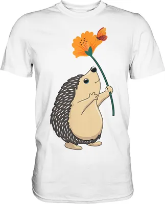 Produktbild von Igel Schmetterling T-Shirt – White / S