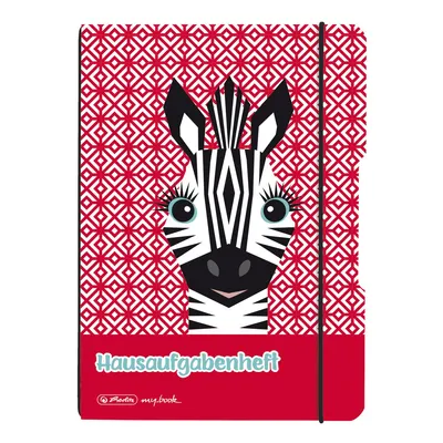 Produktbild von Herlitz Aufgabenheft flex PP A5/48 Blatt Cute Animals ZebraMix
