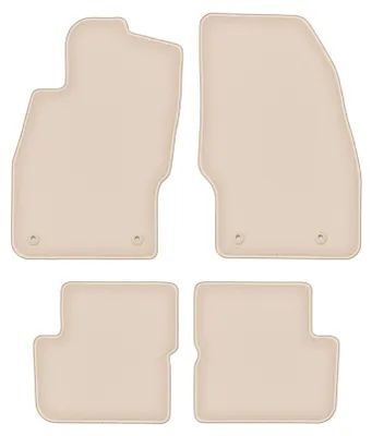 Image de Tapis de sol velours PREMIUM beige compatibles avec Opel Corsa D (2006-2015, à hayon) – avec fixations – sur‑mesure