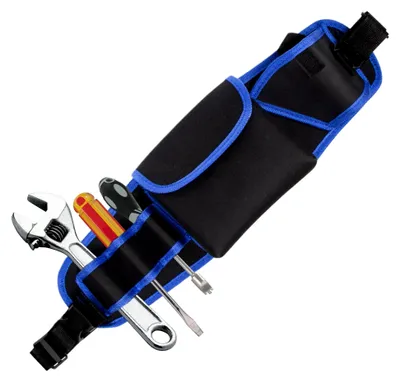 Produktbild von Wasserdichter Werkzeuggürtel aus Oxford, verstellbar und verstärkt, für Elektriker, Schreiner und Maschinenbauer