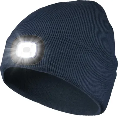 Produktbild von ANTCOOL LED-Mütze mit Licht, LED-Mütze, leuchtende Mütze, Uni-Winter-Warm-Scheinwerfer-Mütze