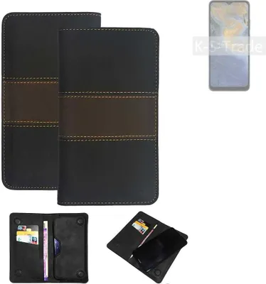 Produktbild von K-S-Trade Hülle Handyhülle kompatibel mit ZTE Blade A51 Schutzhülle Walletcase Bookstyle Tasche Schutz Case Handytasche Wallet Cover Kunstleder
