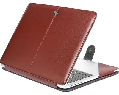 Produktbild von Mobigear Business Schutzhülle für MacBook 12 Zoll (2015-2017), MacBook Cover - Braun - Modell A1534