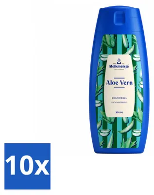 Zdjęcie produktu dla 10 sztuk kremu do mycia ciała i pod prysznic – Aloes – 300 ml – Opakowanie ekonomiczne