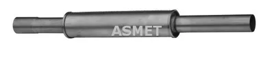 Produktbild von ASMET 03.068 Mittelschalldämpfer Schalldämpfer für VW GOLF II (19E, 1G1) für SEAT TOLEDO I (1L)