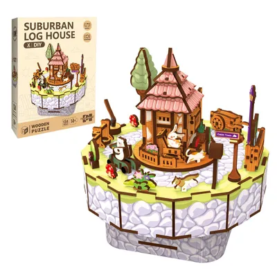 Produktbild von 3D-Puzzle 3D Puzzle Holz Musikbox und Musik Holzpuzzle Modellkits für Erwachsene