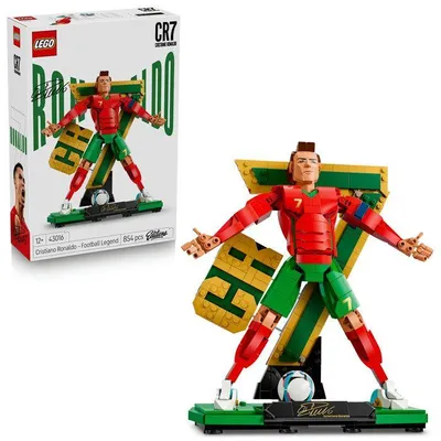 Produktbild von LEGO Cristiano Ronaldo, Fußballlegende, Bauspielzeug, ab 10 Jahren, Dekoration für das Kinderzimmer