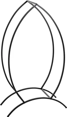 Produktbild von HAKU Kaminholzständer schwarz - Metall, B/H/T: 47x80x20 cm