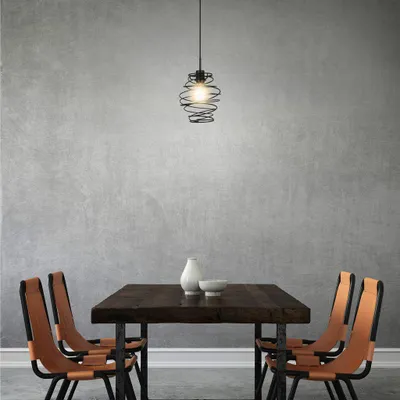Produktbild von Pendelleuchte Hängelampe Drahtschirm dimmbar max.60W 1xE27 Metall Ø21cm Briloner