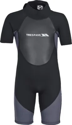 Productafbeelding van Trespass Kinder-/Jongens wetsuit / duikpak, 3 mm, korte model TP343 (152) (zwart)