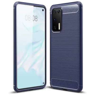 Produktbild von Carbon Shield TPU Hülle für Huawei P40 Pro - Blau KP9464