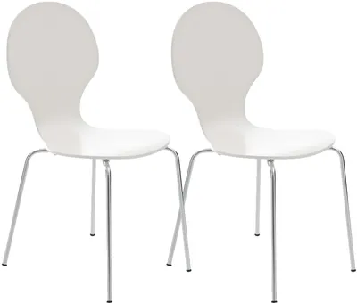 Produktbild von 2er Set Besucherstuhl HLO-CP80  weiß