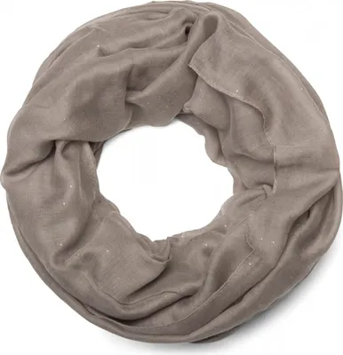 Produktbild von styleBREAKER Damen Loop Schal mit Glitzer-Effekt | Einfarbiger Schlauchschal aus weicher Viskose | Leicht & Elegant | 87 x 93 cm
