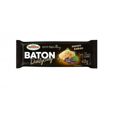 Zdjęcie produktu dla Baton daktylowy z sezamem i kakao 40g TAR-GROCH