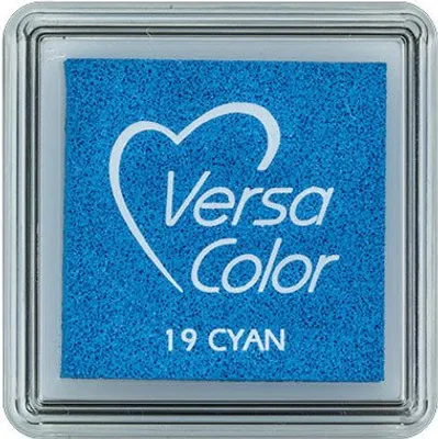 Immagine prodotto di Tsukineko | Tamponi per timbri VersaColor 3x3cm Ciano