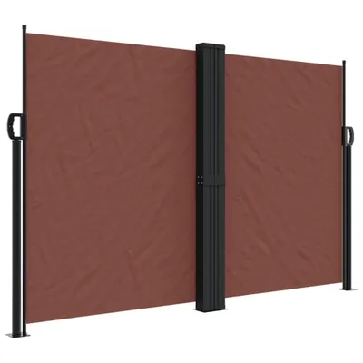 Immagine prodotto di vidaXL Tenda laterale estensibile marrone 160x1000 cm