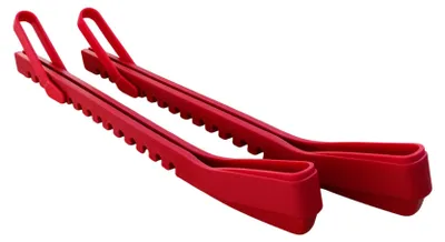 Produktbild von Größenverstellbare Kufenschoner für Schlittschuhkufen, Rot, einfach anzubringen