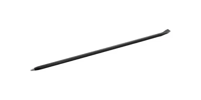 A black pry bar is shown diagonally against a white background.