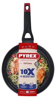 Zdjęcie produktu dla Pyrex OT26BF6, Okrągły, Patelnia uniwersalna, Czarny, Czerwony, 26 cm, 268 mm, 469 mm