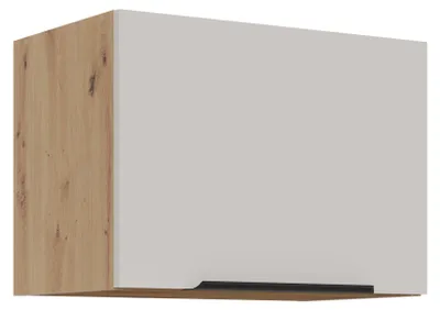 Produktbild von Küchen Kurzhängeschrank 50 cm SOLANO Kaschmir beige matt + Eiche Artisan matt Küchenzeile Küchenblock Küche Einbauküche