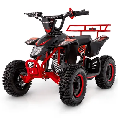 Produktbild von VOLTOURI Mini Quad ATV49-RED-6 49cc Kinderquad Benzin Quad Offroad 6” Rot bis 37 km/h