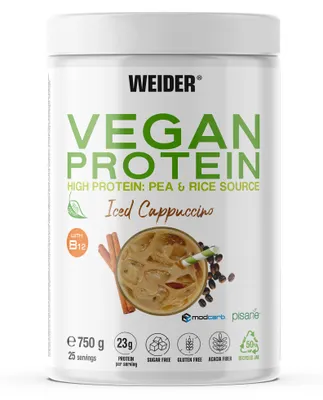 Produktbild von Weider Vegan Protein (750g) Iced Cappuccino - Eiweiße - Veganes Eiweiß