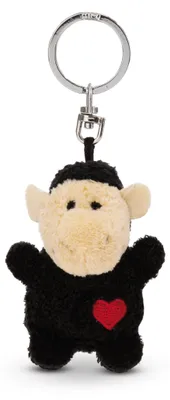 Produktbild von Schlüsselanhänger Schaf schwarz mit Herz 5cm