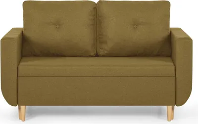 Produktbild von 2-Sitzer-Sofa mit Schlaffunktion DORO - Senf