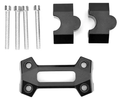 Image de Kit de rehausse de guidon pour moto, compatible avec les modèles Kawasaki Z250, Z300 et Z800, noir