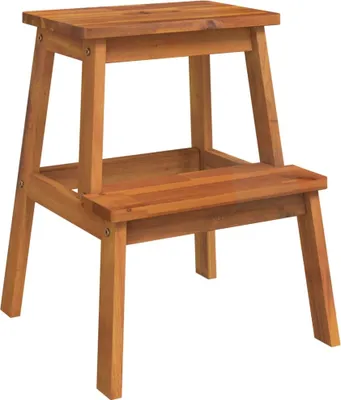 Produktbild von vidaXL Tritthocker mit 2 Stufen 40x38x50 cm Massivholz Akazie