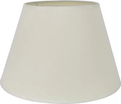 Immagine prodotto di Lampada da parete con paralume, colore beige, dimensioni: (parte superiore) 18 cm x (altezza) 20 cm x (parte inferiore) 30 cm