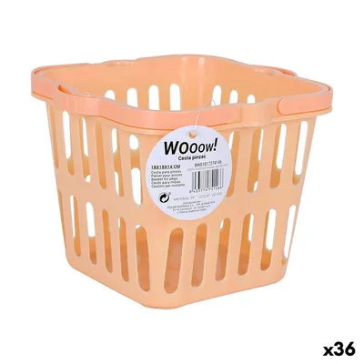 Obrázek produktu pro Plastový košík na kolíčky na prádlo 18 x 18 x 14 cm (36 kusů)