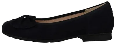 Produktbild von Gabor Damen Ballerinas aus Leder mit Schleife, kleinem Absatz und gepolsterter Decksohle