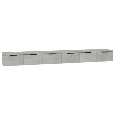 Immagine prodotto di vidaXL Armadi a muro 2 pz. Grigio cemento 102x30x20 cm Materiale a base di legno