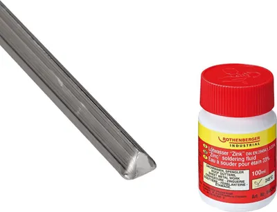 Produktbild von ROTHENBERGER Industrial Set Stangenlötzinn 50 g mit Lötwasser 100 ml - 1500004953