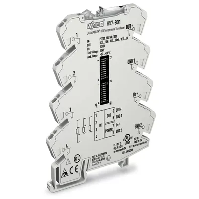 Zdjęcie produktu dla Wago 857-801, IP20, Szary, Niemcy, -25 - 70 °C, 6 mm, 94 mm