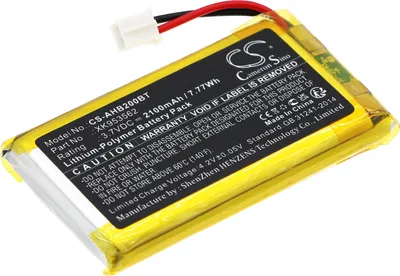 Produktbild von TECHTEK Akku Kompatibel mit [Ajax] AJ-HUB-W/B, AJ-HUB2-W/B, AJ-HUB2PLUS-W/B, AJ-HUBPLUS-W/B, Hub, Hub 2, Hub 2 Plus Ersetzt XK953562