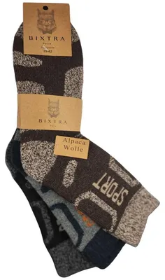 Produktbild von 3 Paar Alpaka Socken Wollsocken Herren Wintersocken, Mix4/39-42