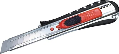 Produktbild von Cutter 2-in-1 18mm schwarz/rot Packung mit 12 Stück