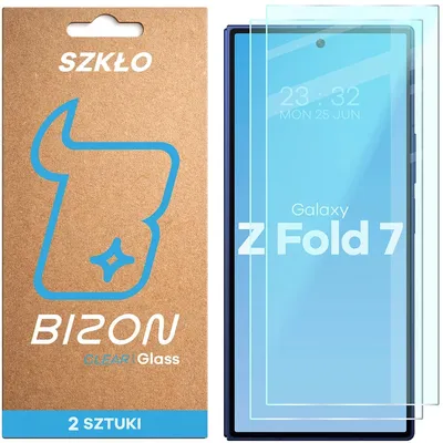Produktbild von Gehärtetes Glas für Galaxy Z Fold7, Bizon Glass Clear Duo, 2 Stück