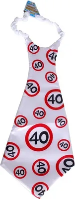 Produktbild von Maxi- Riesen-Krawatte 40 Geschenk zum 40. Geburtstag