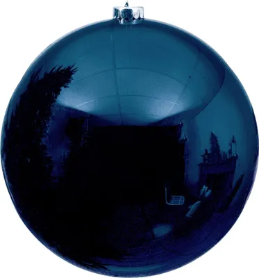 Produktbild von Weihnachtskugeln Kunststoff 20cm 1 Stück - Nachtblau