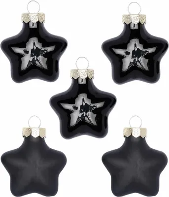 Produktbild von Strahlensterne 8 Stk 4cm Ebony Black