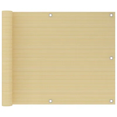Produktbild von Balkon-Sichtschutz Beige 75x600 cm HDPE