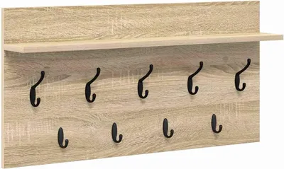 Zdjęcie produktu dla vidaXL Nocna szafka naścienna z drewna dębowego Sonoma 80 x 40 x 12 cm
