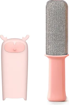 Produktbild von Magic Lint Remover Brush 10 Zoll Tierhaarentferner Selbstreinigende Bürste für Möbel Teppichbekleidung Autositz & Polsterung - Rosa