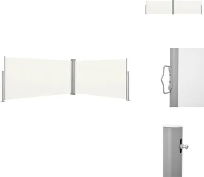 Produktbild von vidaXL Ausziehbare Seitenmarkise 160x600 cm Creme -  Sonnenschirme & Sonnenschutze